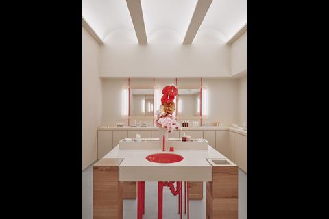 Glossier New York store interior